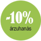 A 10%-os akció logója