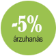 A 5%-os akció logója